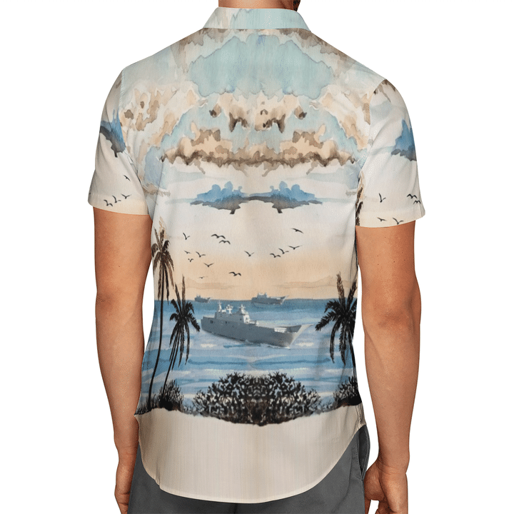 Adelaide Royal Australian Navy Hawaiian Shirt Adelaide Royal Australian Navy Hawaiian Shirt