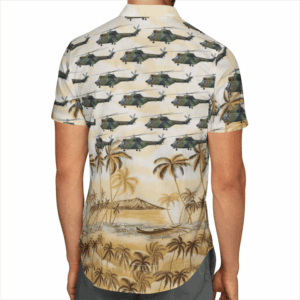 Aérospatiale Sa 330 Puma French Army Hawaiian Shirt