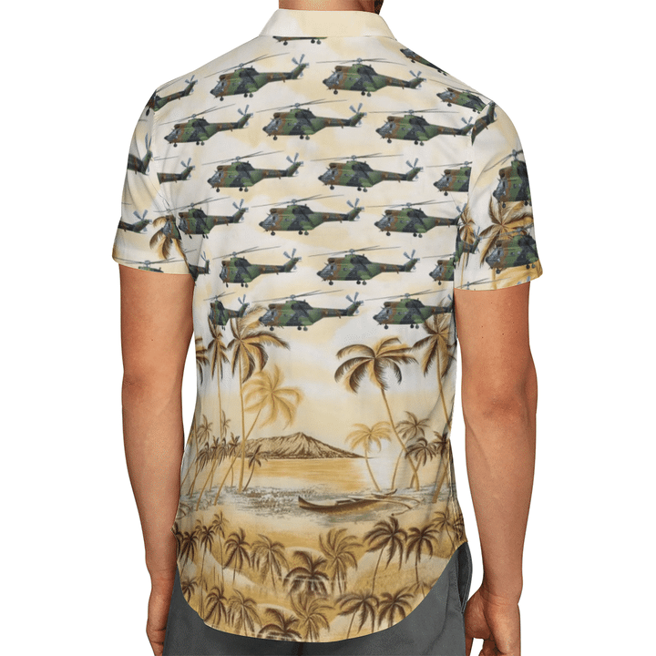 Aérospatiale Sa 330 Puma French Army Hawaiian Shirt Aérospatiale Sa 330 Puma French Army Hawaiian Shirt