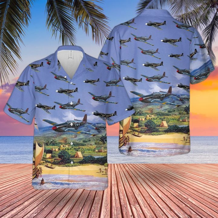 Af North American P51 Mustang Iii Hawaiian Shirt Af North American P51 Mustang Iii Hawaiian Shirt