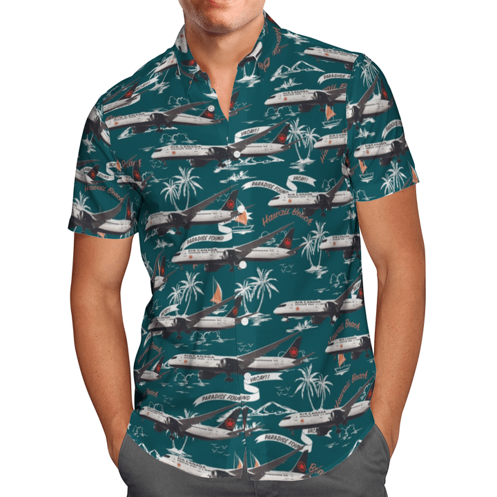 Air Canada Boeing 787-9 Dreamliner Hawaiian Shirt Air Canada Boeing 787-9 Dreamliner Hawaiian Shirt