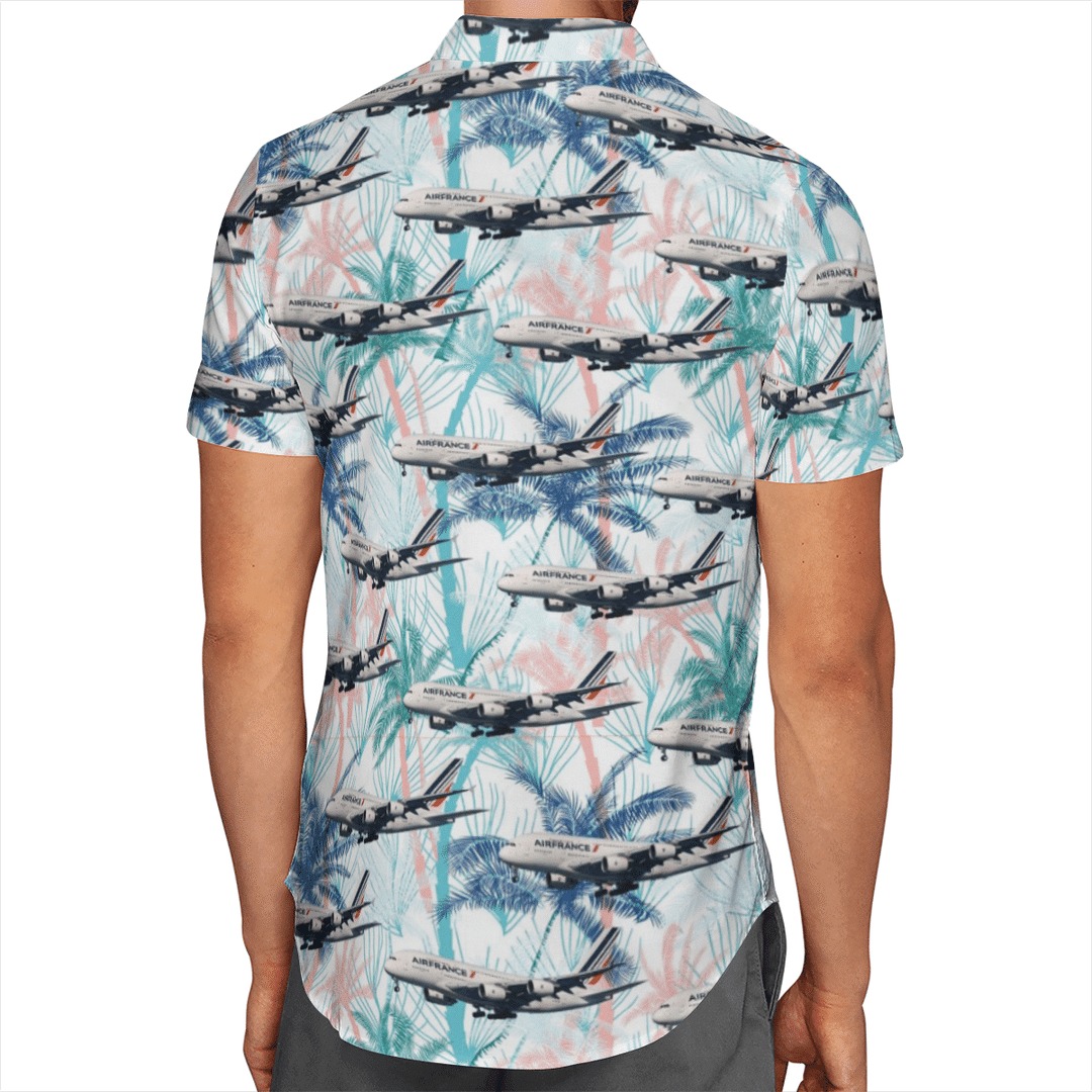 Air France Airbus A380 Hawaiian Shirt Air France Airbus A380 Hawaiian Shirt