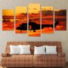 Airbus H225M Eurocopter Ec725 Caracal - Aircraft 5 Panel Canvas Art Wall Decor
