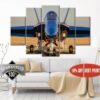 Aircraft Aviation Fighter 2 - Aircraft 5 Panel Canvas Art Wall Decor