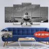 Aircraft Aviation Fighter Air - Airplane 5 Panel Canvas Art Wall Decor