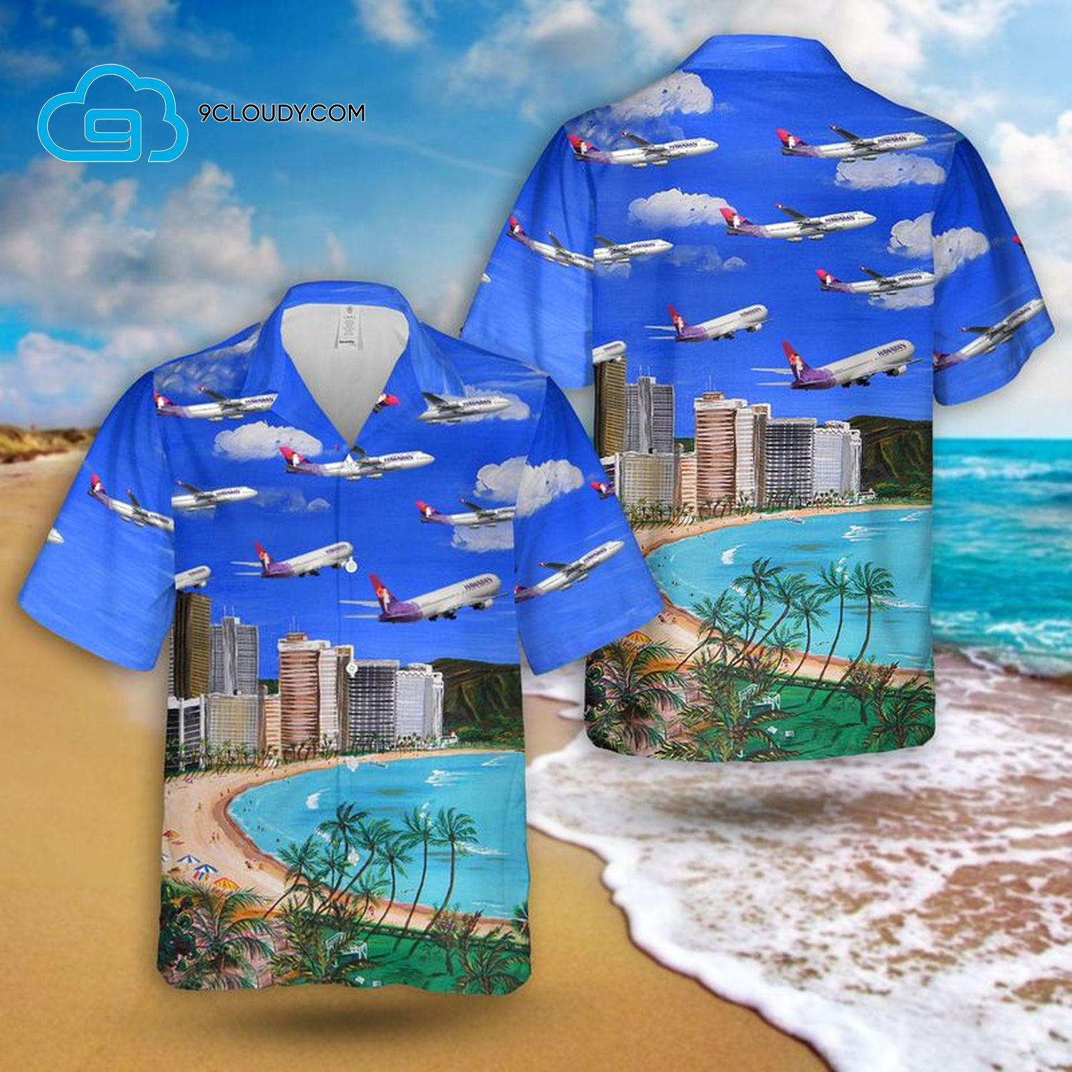 Airlines Airbus A321Neo Full Print Hawaiian Shirt Airlines Airbus A321Neo Full Print Hawaiian Shirt