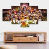 Alabama Crimson Tide College - Sport 5 Panel Canvas Art Wall Decor