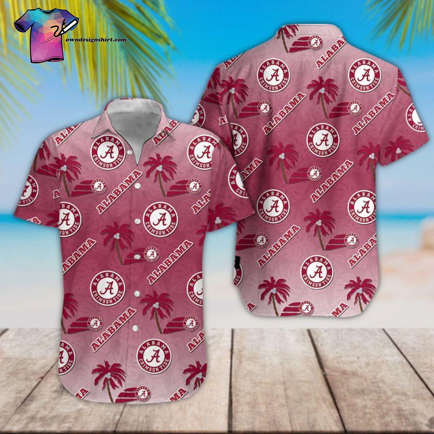 Alabama Crimson Tide Football Team Hawaiian Shirt Alabama Crimson Tide Football Team Hawaiian Shirt
