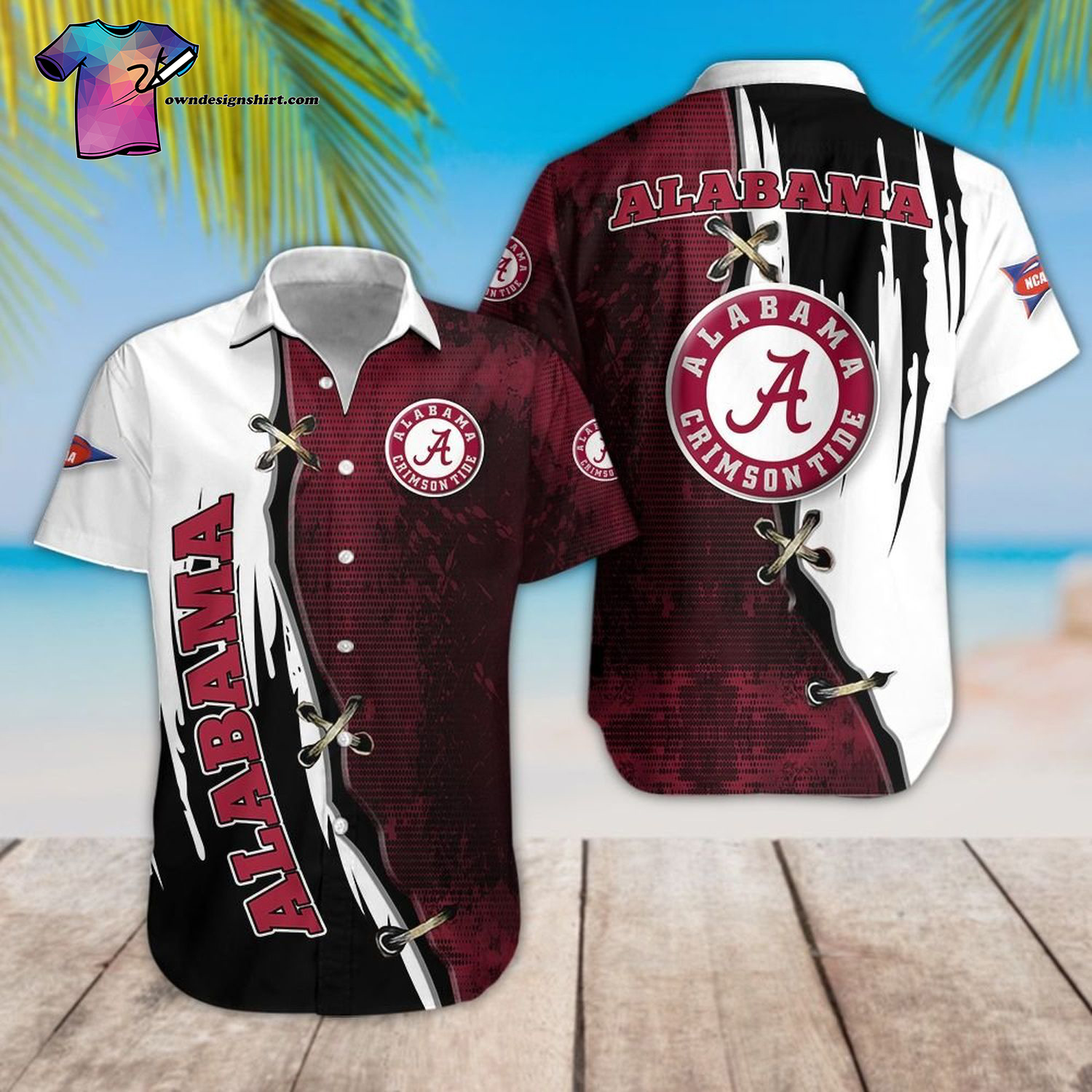 Alabama Crimson Tide Football Tropical Hawaiian Shirt Alabama Crimson Tide Football Tropical Hawaiian Shirt