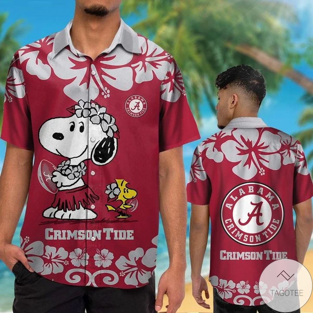 Alabama Crimson Tide & Snoopy Hawaiian Shirt Alabama Crimson Tide & Snoopy Hawaiian Shirt