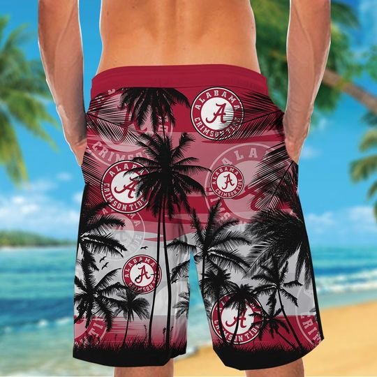 Alabama Crimson Tide Tropical Hawaiian Shirt Short Alabama Crimson Tide Tropical Hawaiian Shirt Short