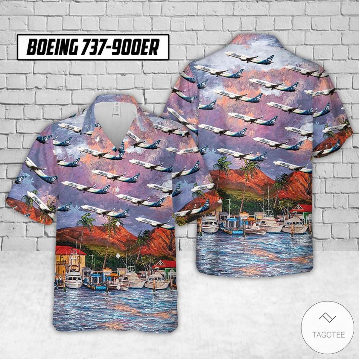 Alaska Airline Boeing 737-900Er Hawaiian Shirt Alaska Airline Boeing 737-900Er Hawaiian Shirt