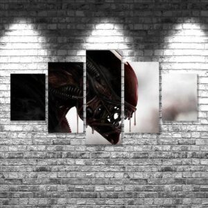 Alien 10 - Movie 5 Panel Canvas Art Wall Decor