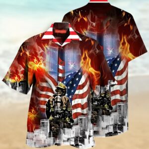 Always Remember Firefighter Hawaiian Shirt