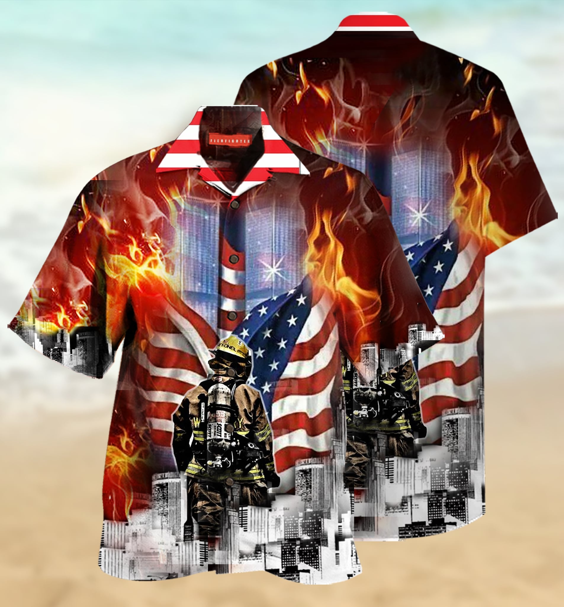 Always Remember Firefighter Hawaiian Shirt Always Remember Firefighter Hawaiian Shirt