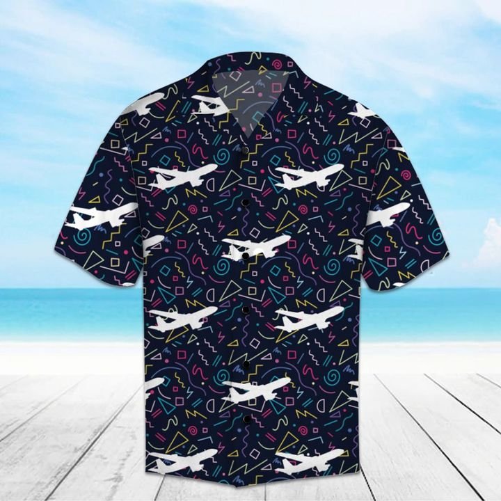 Amazing Airplane Hawaiian Shirt Summer Button Up Amazing Airplane Hawaiian Shirt Summer Button Up