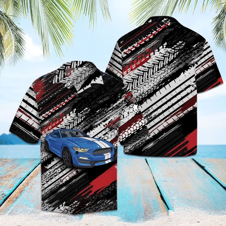 Amazing Blue Sports Car Hawaiian Shirt Summer Button Up Amazing Blue Sports Car Hawaiian Shirt Summer Button Up