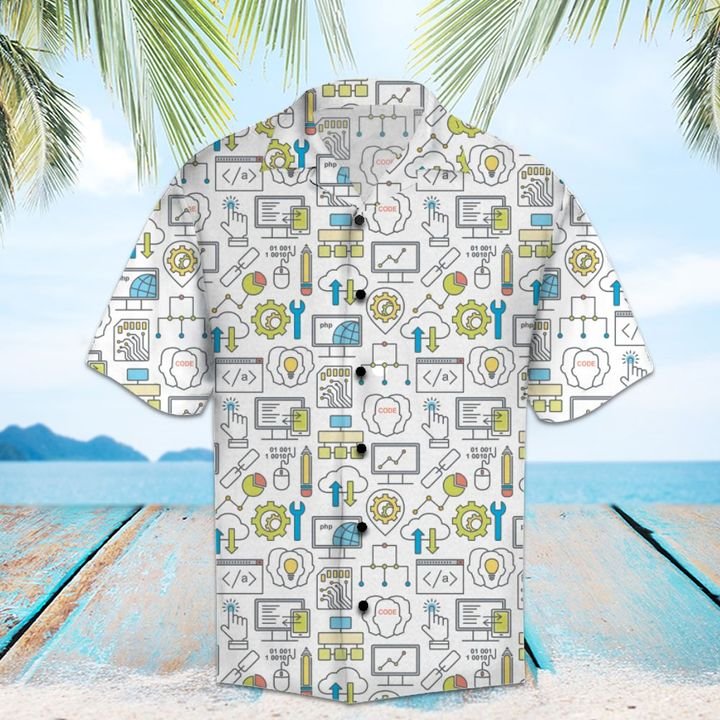Amazing Computer Program Hawaiian Shirt Summer Button Up Amazing Computer Program Hawaiian Shirt Summer Button Up