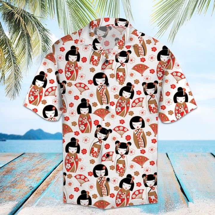 Amazing Geisha Hawaiian Shirt Summer Button Up Amazing Geisha Hawaiian Shirt Summer Button Up