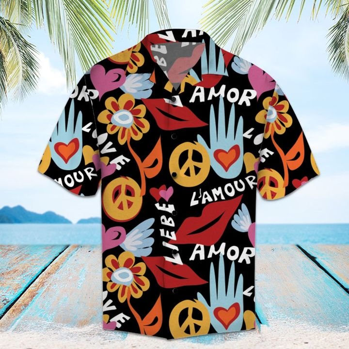 Amazing Hippie Hawaiian Shirt Summer Button Up Amazing Hippie Hawaiian Shirt Summer Button Up
