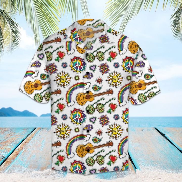 Amazing Hippie Hawaiian Shirt Summer Button Up Amazing Hippie Hawaiian Shirt Summer Button Up