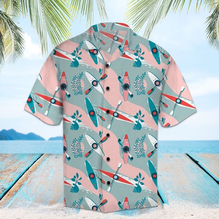 Amazing Kayak Hawaiian Shirt Summer Button Up Amazing Kayak Hawaiian Shirt Summer Button Up