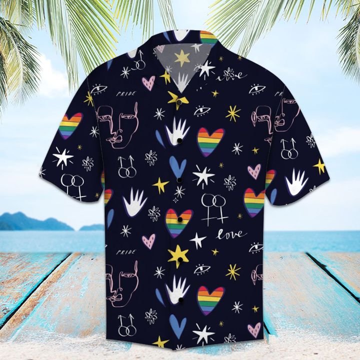Amazing Lgbt Hawaiian Shirt Summer Button Up Amazing Lgbt Hawaiian Shirt Summer Button Up