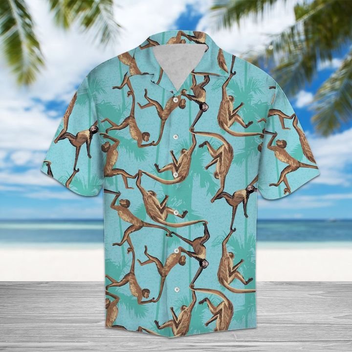 Amazing Monkey Hawaiian Shirt Summer Button Up Amazing Monkey Hawaiian Shirt Summer Button Up