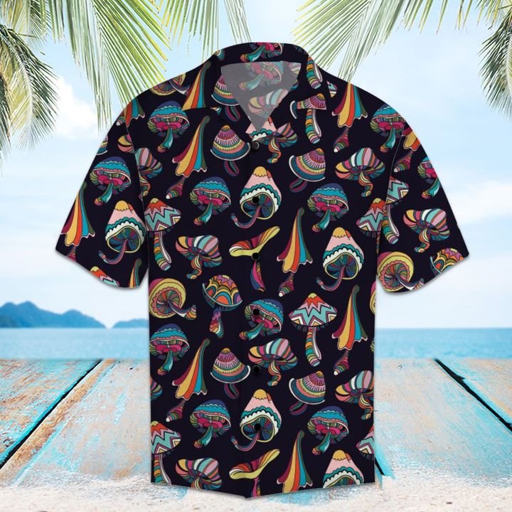 Amazing Mushroom Hawaiian Shirt Summer Button Up Amazing Mushroom Hawaiian Shirt Summer Button Up
