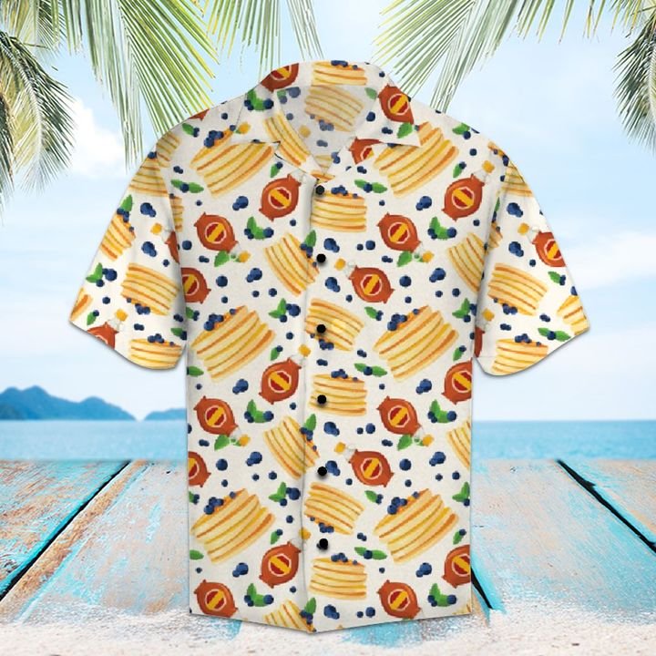 Amazing Pancakes Hawaiian Shirt Summer Button Up Amazing Pancakes Hawaiian Shirt Summer Button Up