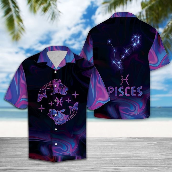 Amazing Pisces Horoscope Hawaiian Shirt Summer Button Up Amazing Pisces Horoscope Hawaiian Shirt Summer Button Up