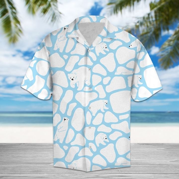 Amazing Polar Bear Hawaiian Shirt Summer Button Up Amazing Polar Bear Hawaiian Shirt Summer Button Up