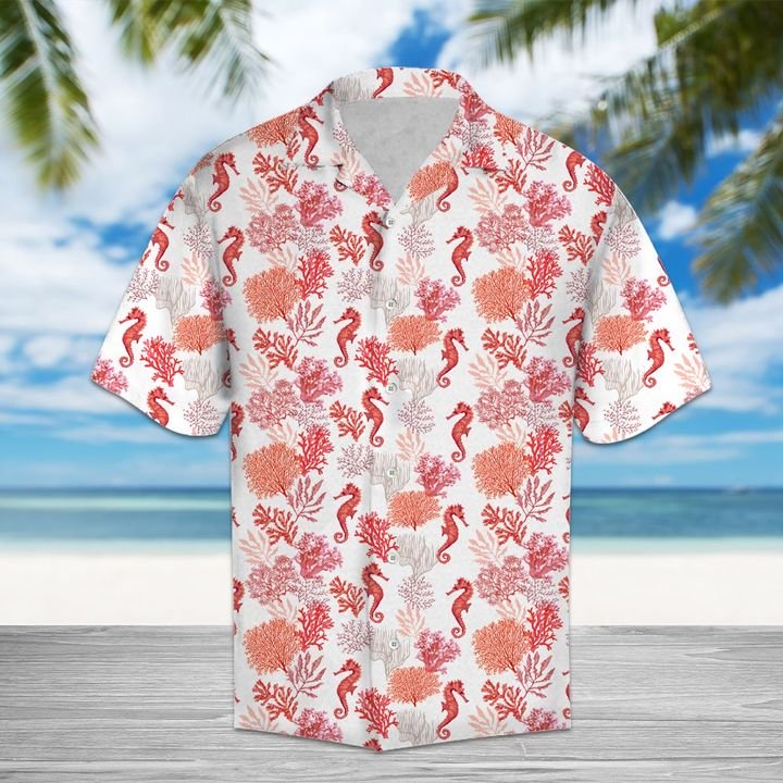 Amazing Seahorse Hawaiian Shirt Summer Button Up Amazing Seahorse Hawaiian Shirt Summer Button Up