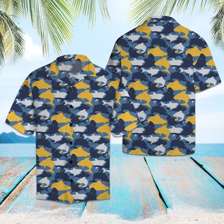 Amazing Shark Hawaiian Shirt Summer Button Up Amazing Shark Hawaiian Shirt Summer Button Up