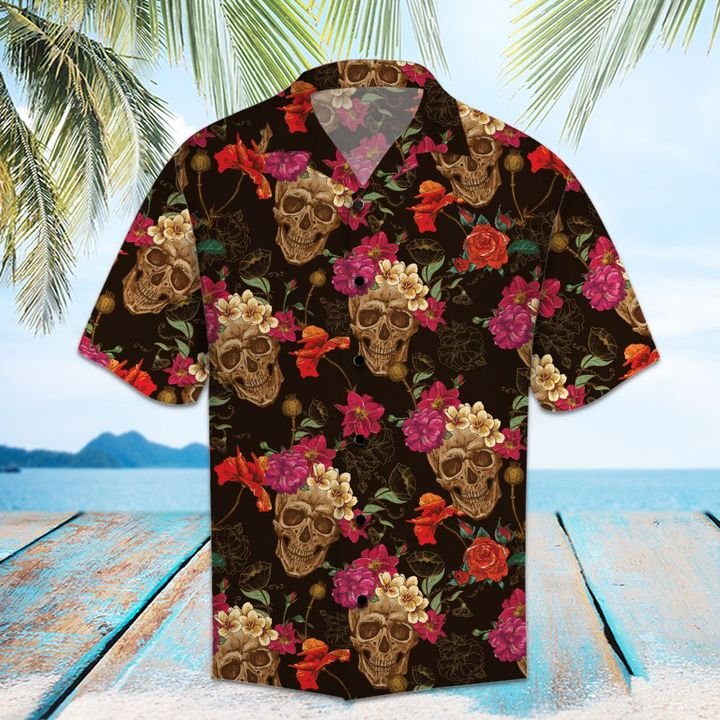 Amazing Skull Hawaiian Shirt Summer Button Up Amazing Skull Hawaiian Shirt Summer Button Up