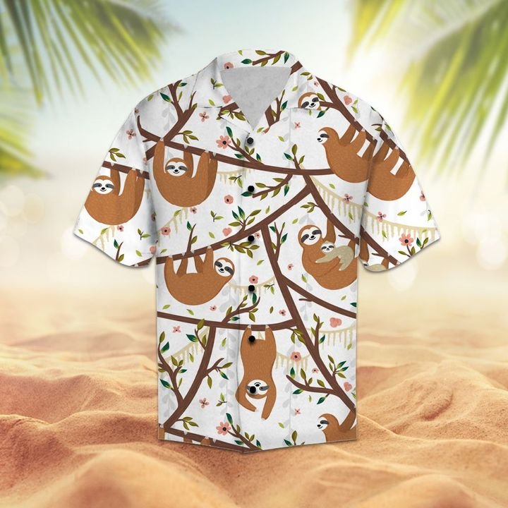 Amazing Sloth Hawaiian Shirt Summer Button Up Amazing Sloth Hawaiian Shirt Summer Button Up