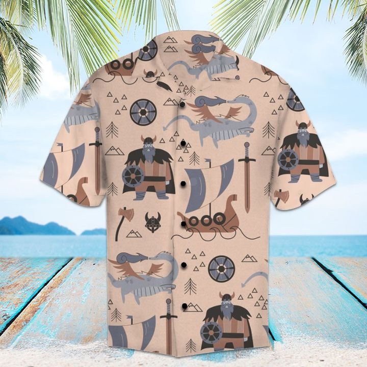 Amazing Viking Hawaiian Shirt Summer Button Up Amazing Viking Hawaiian Shirt Summer Button Up