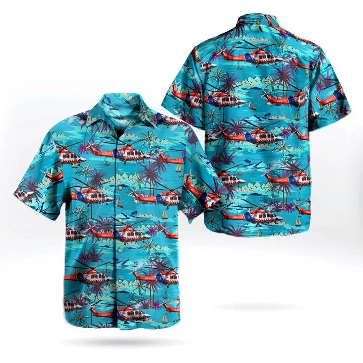Ambulance Victoria Agusta Westland Aw139 Hawaiian Shirt Ambulance Victoria Agusta Westland Aw139 Hawaiian Shirt