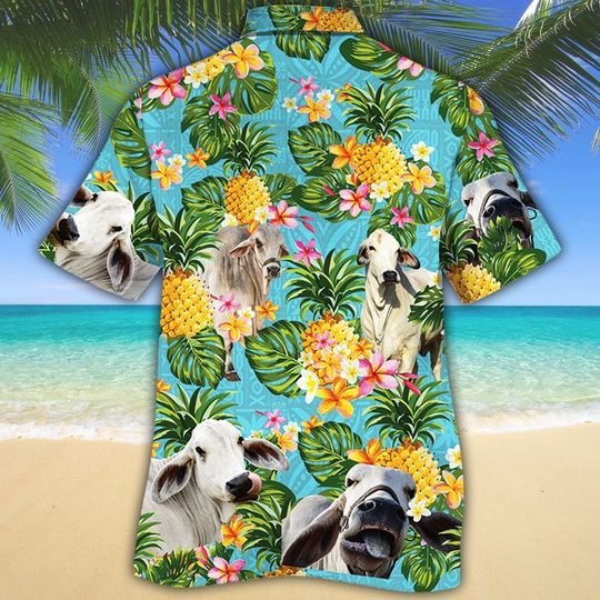 American Brahman Pineapple Hawaiian Shirt American Brahman Pineapple Hawaiian Shirt
