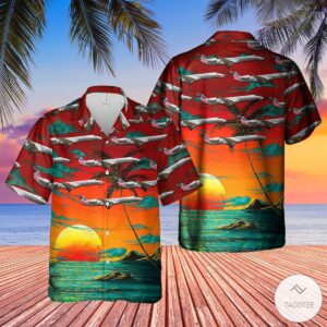 American Eagle Embraer Erj-145Lr (Emb-145Lr) Hawaiian Shirt