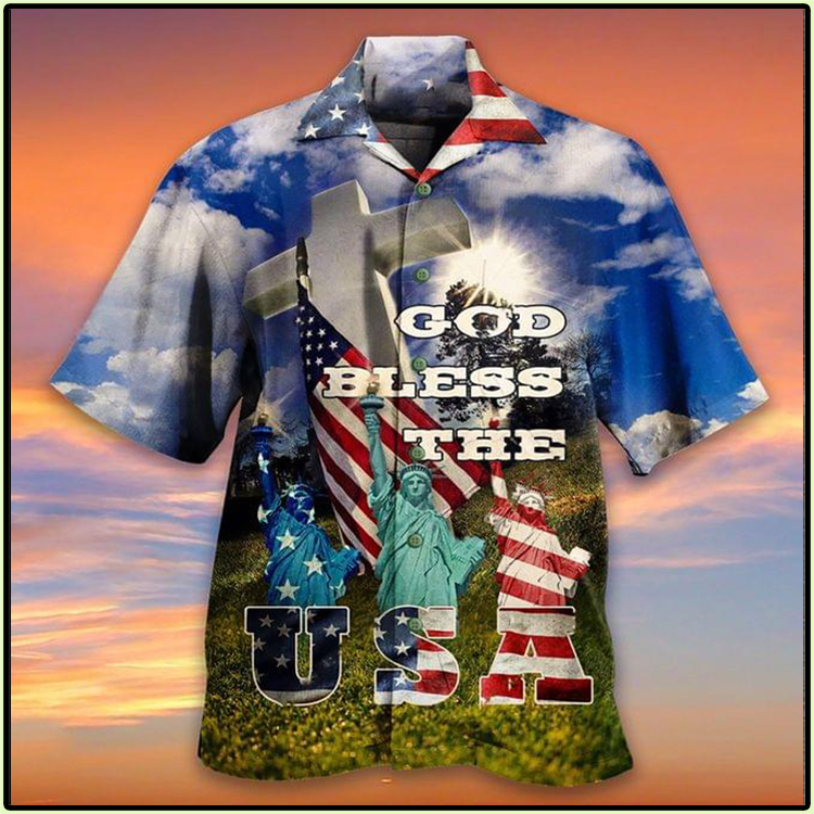 American God Bless The U.S.A Hawaiian Shirt- Limited Edition American God Bless The U.S.A Hawaiian Shirt- Limited Edition