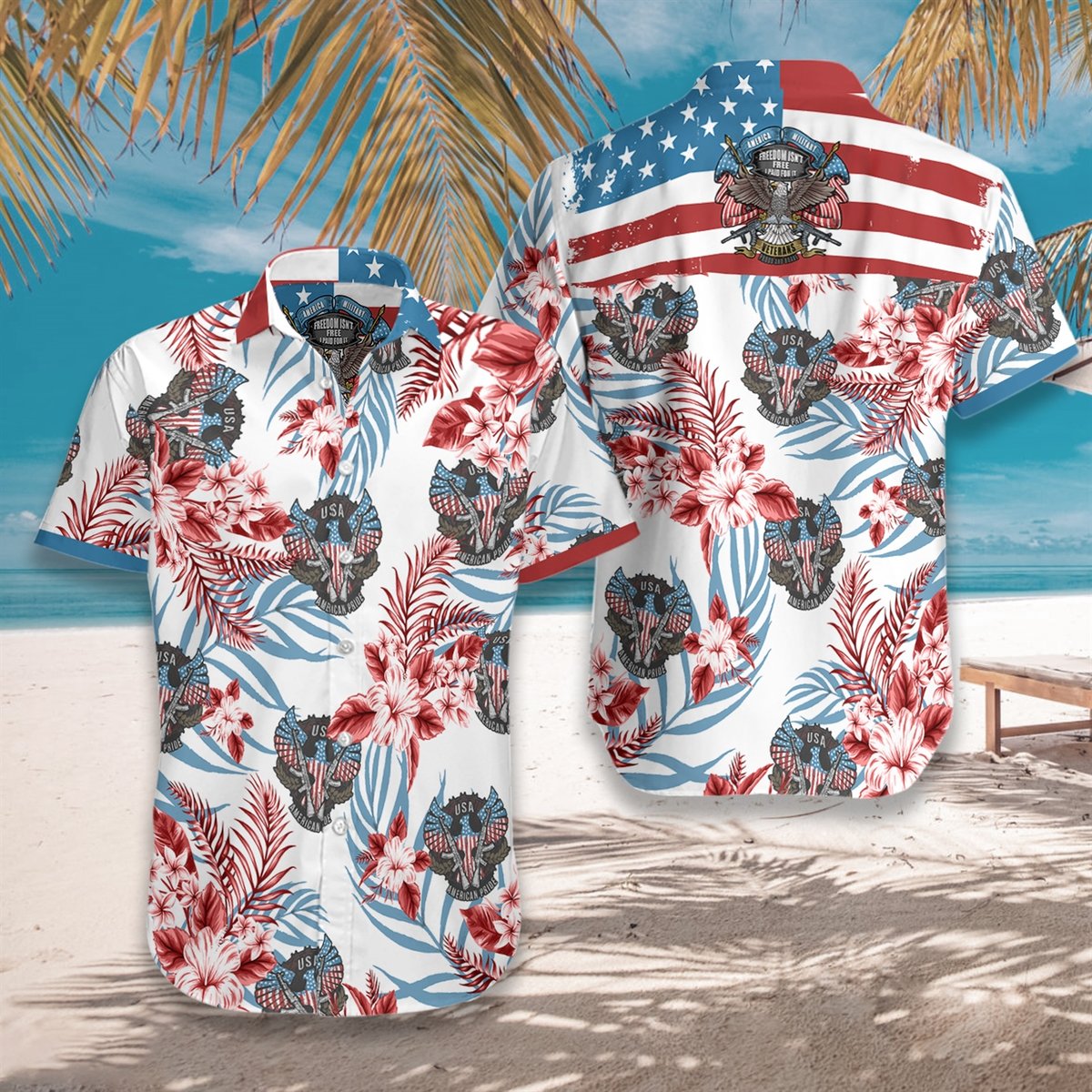 American Pride Hawaiian Shirt American Pride Hawaiian Shirt