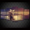 Angel Peace Dove - Abstract 5 Panel Canvas Art Wall Decor