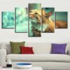 Animal Cute Cat - Animal 5 Panel Canvas Art Wall Decor