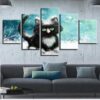 Animal Garfield Cat - Animal 5 Panel Canvas Art Wall Decor