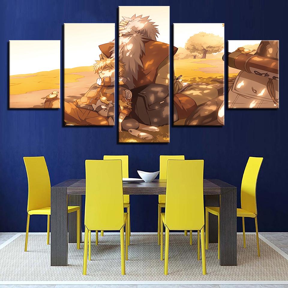 Animation Naruto Jiraiya - Anime 5 Panel Canvas Art Wall Decor Animation Naruto Jiraiya - Anime 5 Panel Canvas Art Wall Decor