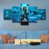 Aquaman - Abstract 5 Panel Canvas Art Wall Decor