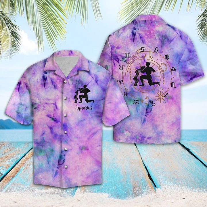 Aquarius Lover Hawaiian Shirt Summer Button Up Aquarius Lover Hawaiian Shirt Summer Button Up