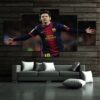 Argentina Lionel Messi - Famous Person 5 Panel Canvas Art Wall Decor
