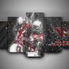 Arizona Cardinals 1 - Sport 5 Panel Canvas Art Wall Decor